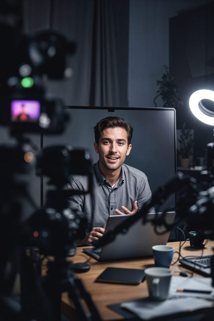 man-recording-video-blog